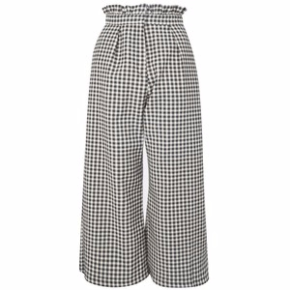 topshop gingham trousers